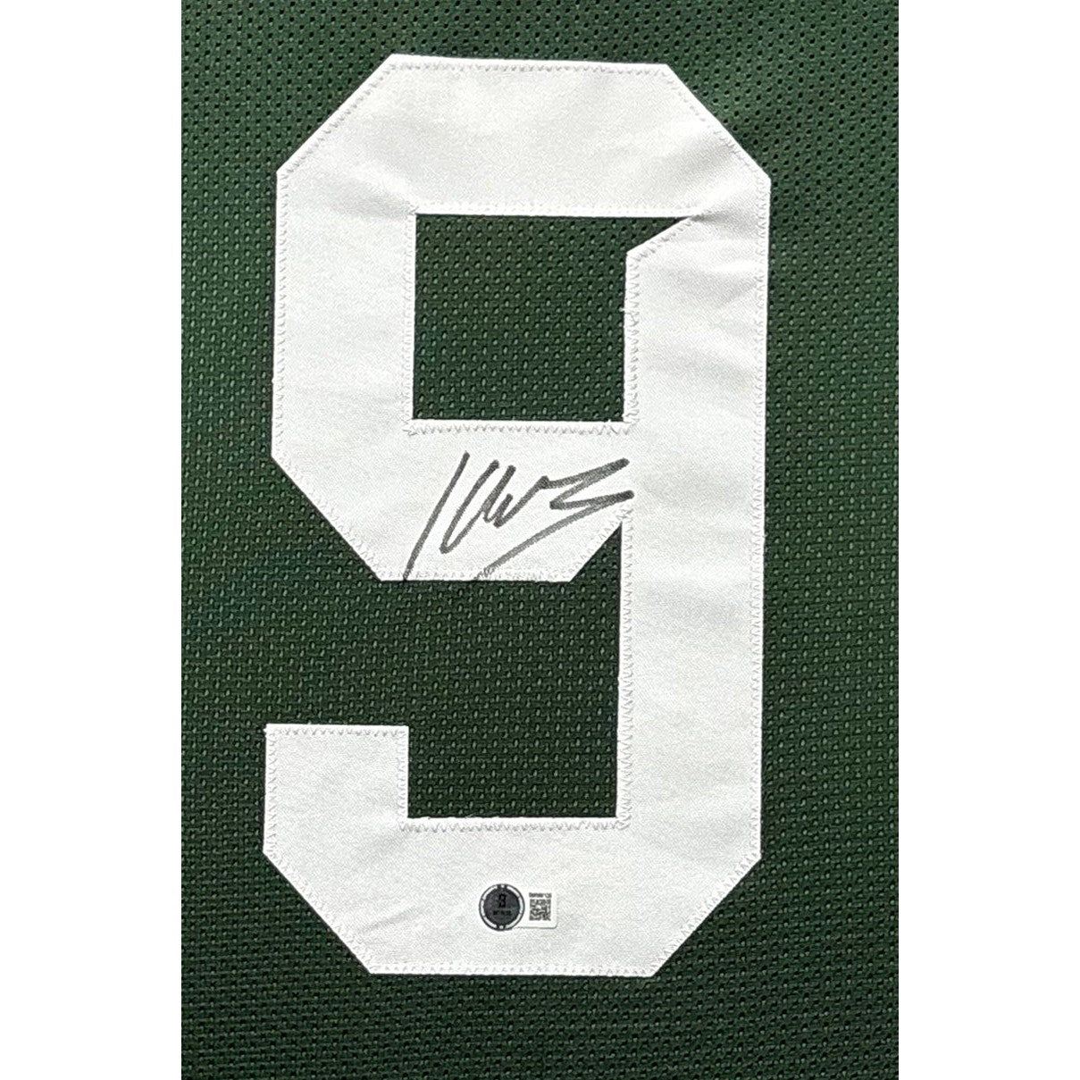 Kenneth Walker Framed Signed Michigan State Stat Jersey Beckett Autographed
