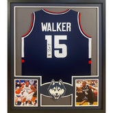 Kemba Walker Signed Framed Jersey JSA Autographed Uconn Connecticut