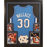 Rasheed Wallace Framed Signed Jersey Beckett Autographed UNC North Carolina
