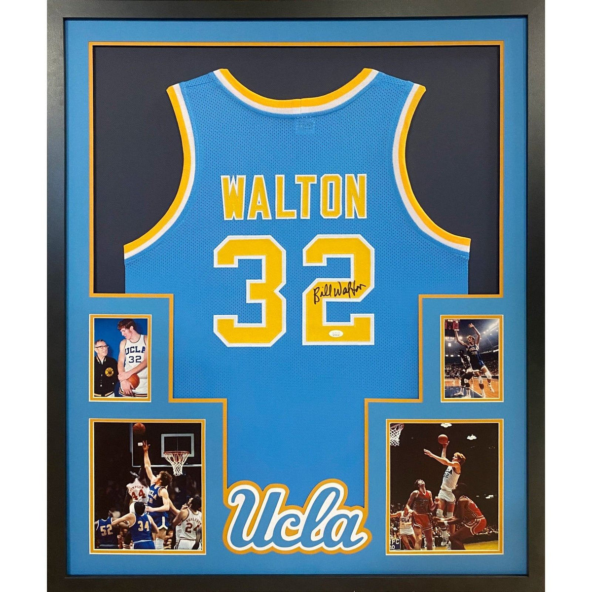 Bill Walton Signed Framed 16x20 Photo Display JSA Blazers UCLA
