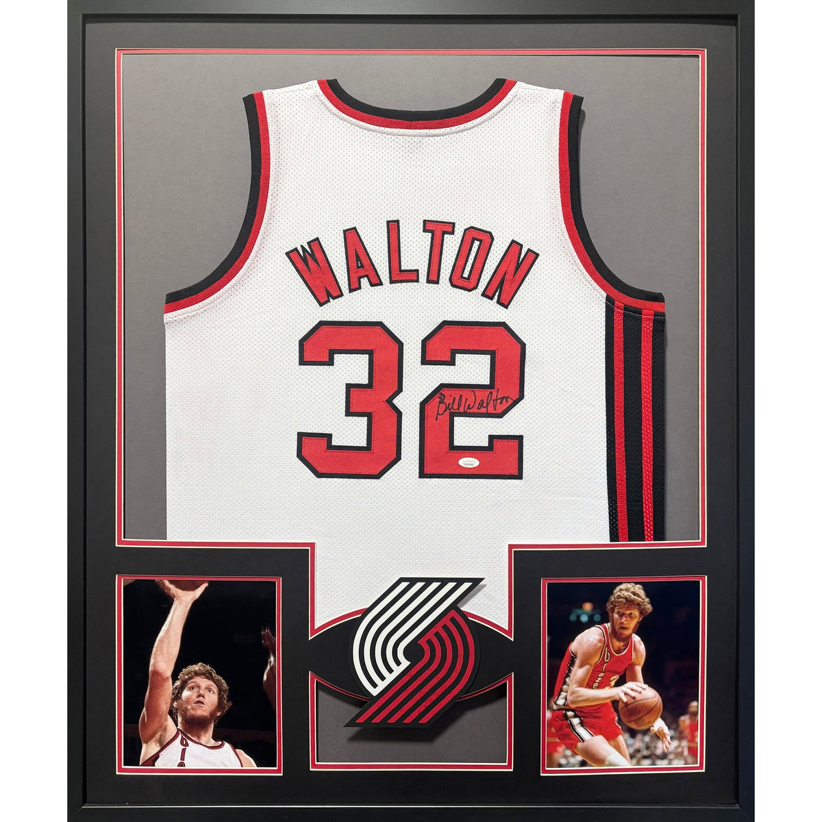 Bill Walton Framed Signed Jersey JSA Autographed Portland Trailblazers
