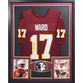 Charlie Ward Framed Signed Jersey PSA/DNA Autographed Florida State Heisman