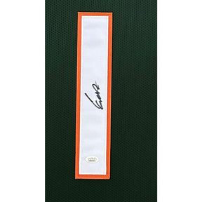 Cam Ward Framed Signed Miami Hurricanes Jersey JSA Autographed