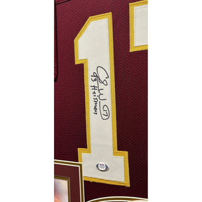 Charlie Ward Framed Signed Jersey PSA/DNA Autographed Florida State Heisman