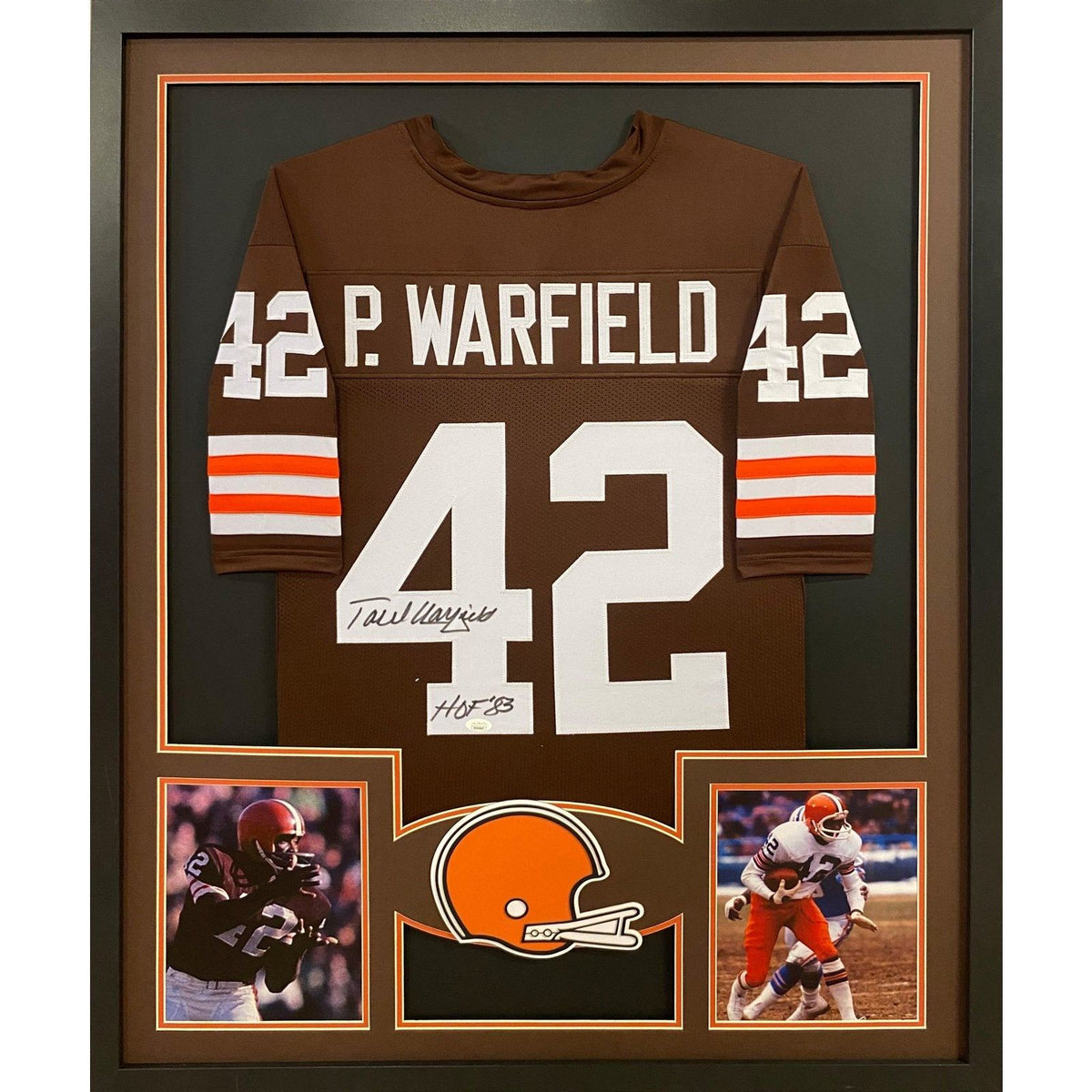 Paul Warfield Framed Signed Cleveland Browns Jersey JSA Autographed