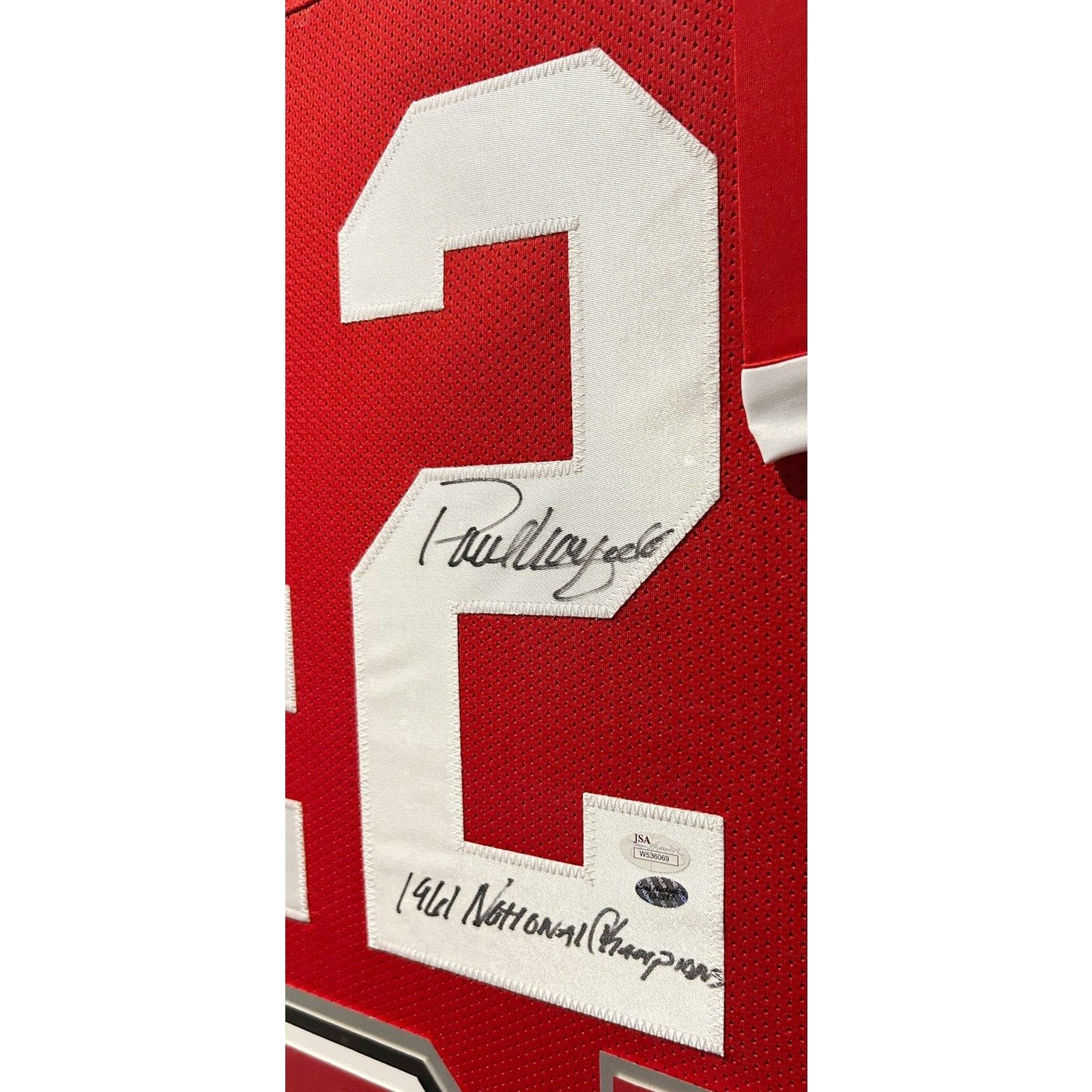 Paul Warfield Framed Signed Ohio State Jersey JSA Autographed