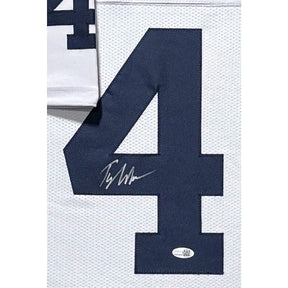 Tyler Warren Framed Signed White Jersey JSA Autographed Penn State