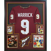 Peter Warrick Framed Signed Jersey Beckett Autographed Florida State FSU