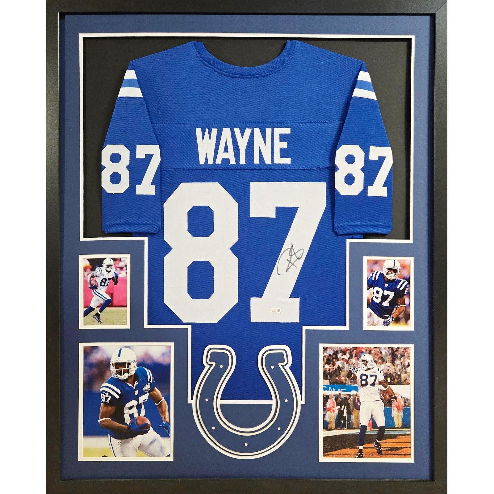 Reggie Wayne Signed Framed Jersey JSA Autographed Colts Indianapolis