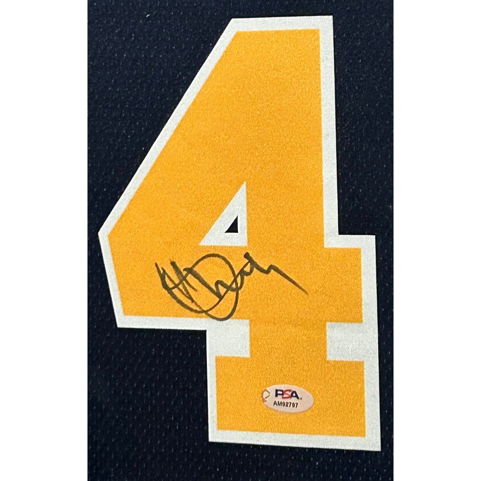 Chris Webber Framed Signed Michigan Jersey PSA/DNA Autographed Wolverines