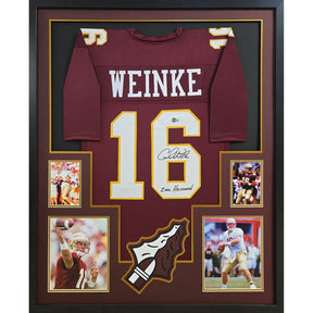 Chris Weinke Framed Signed Jersey Beckett Autographed Florida State