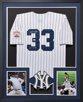 David Wells Framed Signed New York Yankees Jersey JSA Autographed