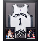 Victor Wembanyama Signed Framed Jersey PSA/DNA Autographed San Antonio Spurs