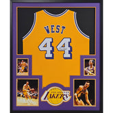 Jerry West Signed Framed Jersey JSA Autographed Los Angeles Lakers 4P