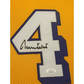 Jerry West Signed Framed Jersey JSA Autographed Los Angeles Lakers 4P