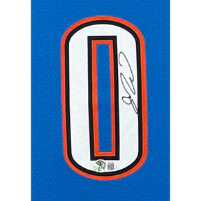 Russell Westbrook Signed Framed Jersey Beckett Autographed OKC Thunder