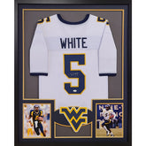 Pat White Signed Framed Jersey JSA Autographed West Virginia