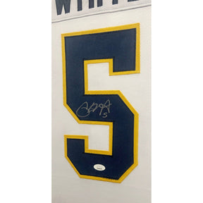 Pat White Signed Framed Jersey JSA Autographed West Virginia