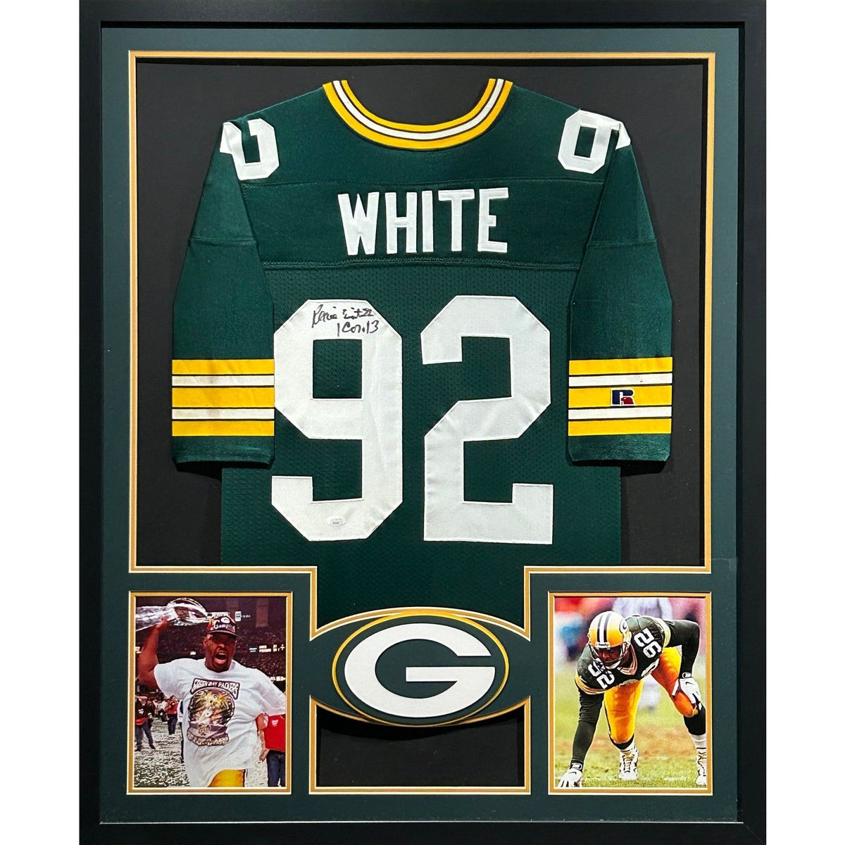 Reggie White Framed Signed Jersey Autographed Green Bay Packers JSA Rare