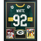 Reggie White Framed Signed Jersey Autographed Green Bay Packers JSA Rare