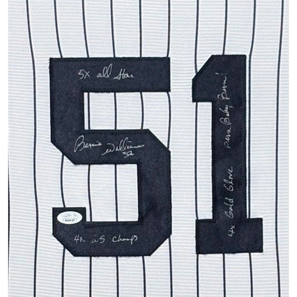 Bernie Williams Signed Jersey JSA Autographed New York Yankees Patch