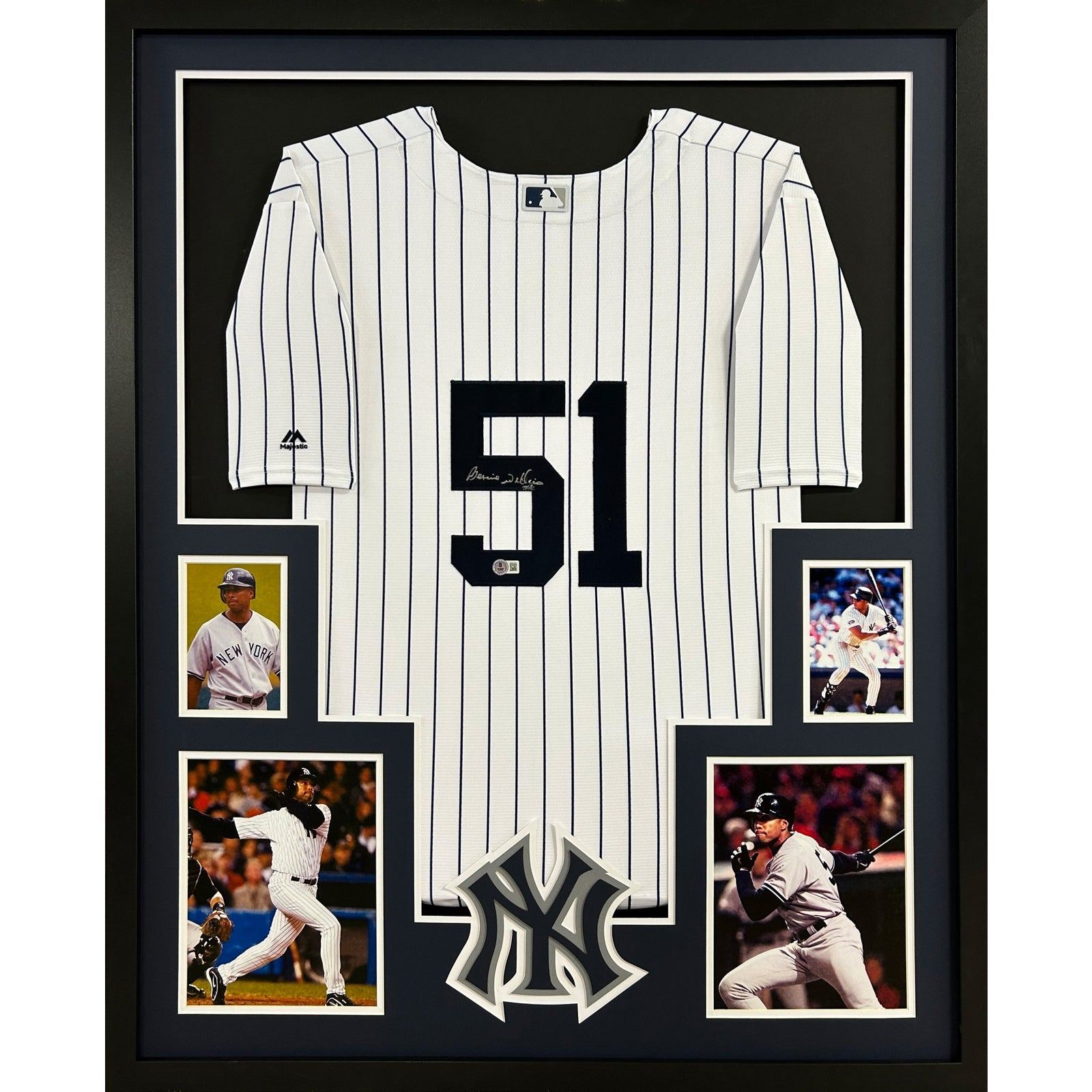 Bernie Williams Signed Jersey Beckett Autographed New York Yankees