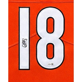 Caleb Williams Framed Signed Orange Jersey JSA Autographed Chicago Bears