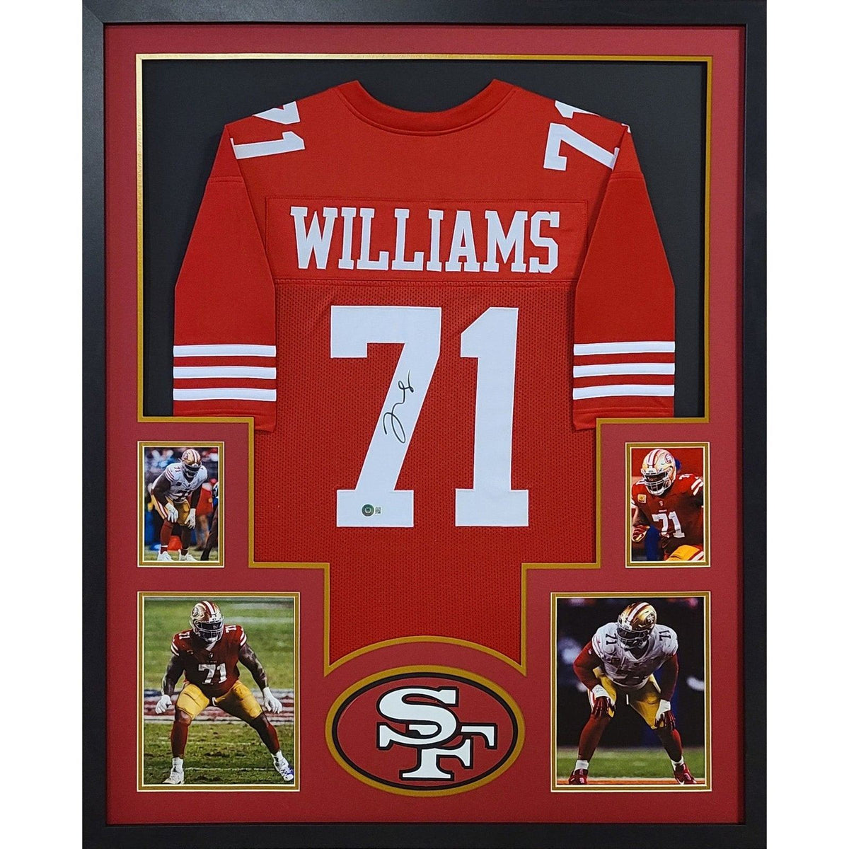 Trent Williams Framed Jersey Beckett Autographed Signed San Francisco 49ers