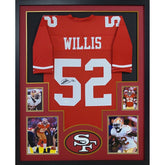 Patrick Willis Framed Red Jersey Signed San Francisco 49ers JSA Autographed