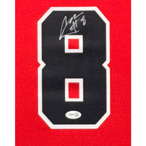 Caleb Wilson Framed Signed Chicago Bulls Jersey JSA Autographed