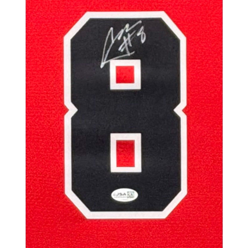 Caleb Wilson Framed Signed Chicago Bulls Jersey JSA Autographed