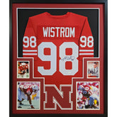 Grant Wistrom Signed Framed Jersey JSA Autographed Nebraska