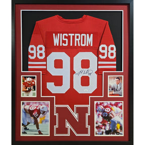 Grant Wistrom Signed Framed Jersey JSA Autographed Nebraska