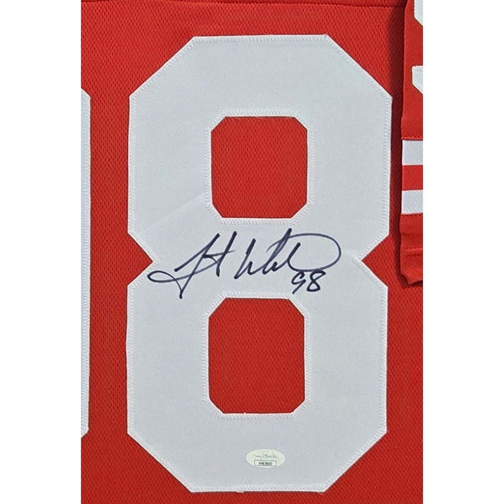 Grant Wistrom Signed Framed Jersey JSA Autographed Nebraska