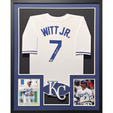 Bobby Witt Jr. Framed Signed Blue Jersey Beckett Autographed KC Royals