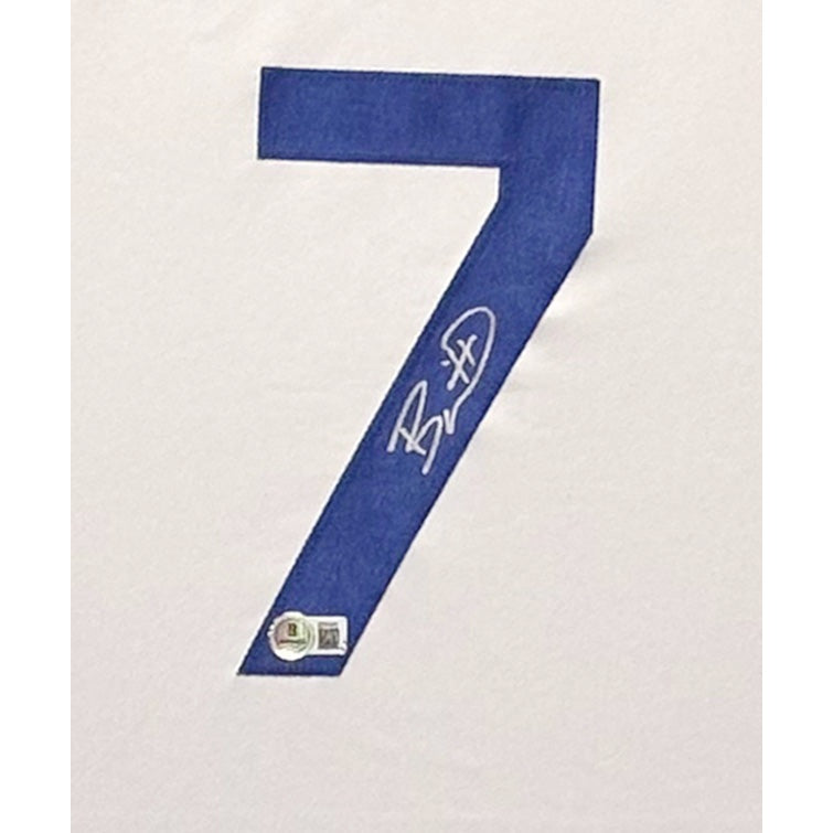Bobby Witt Jr. Framed Signed Blue Jersey Beckett Autographed KC Royals