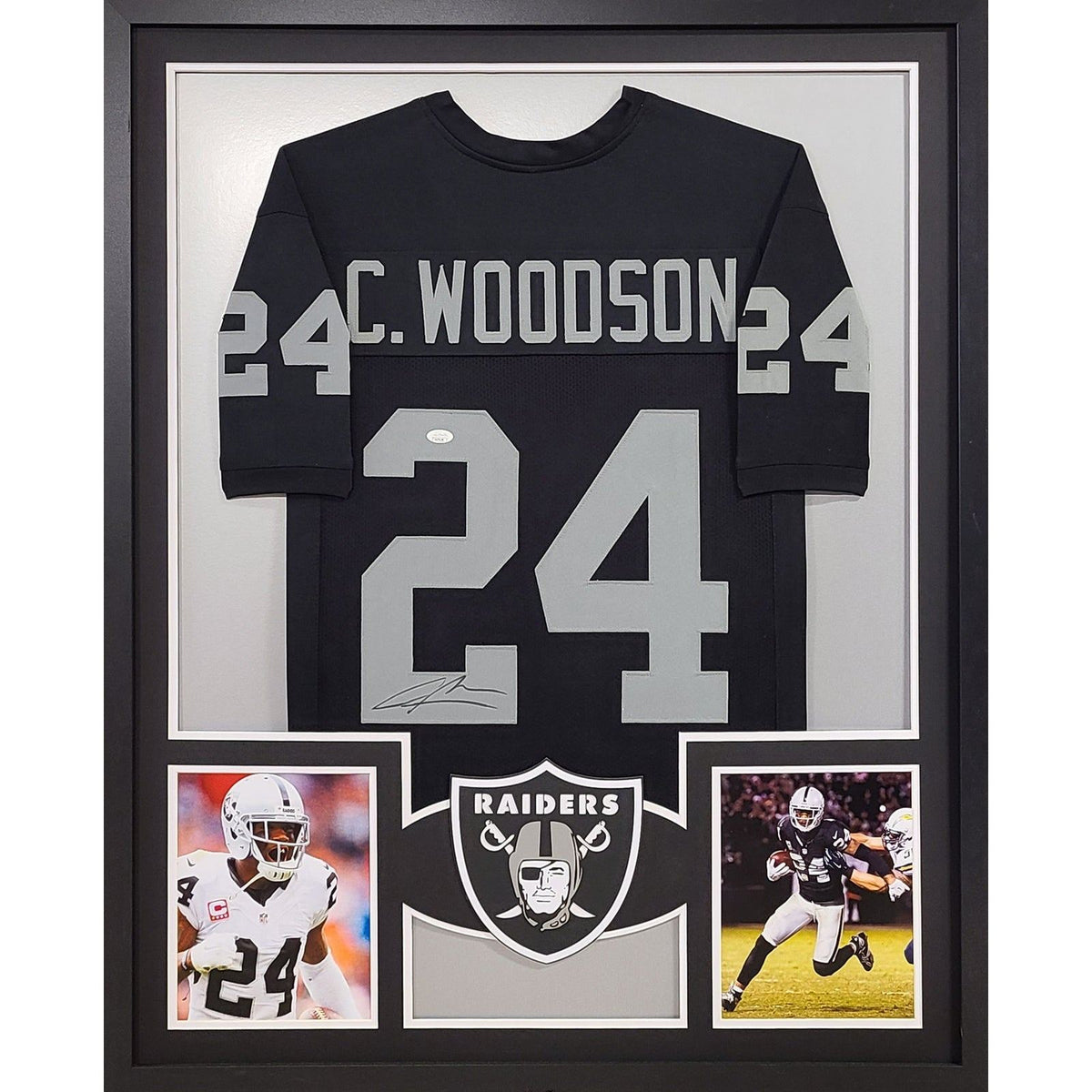 Charles Woodson Framed Signed Jersey JSA Autographed Raiders