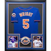 David Wright Framed Signed Jersey JSA Autographed New York Mets