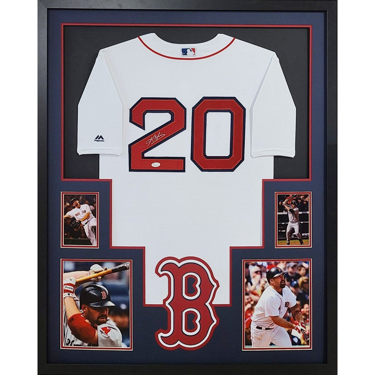 Kevin Youkilis Signed Framed Jersey JSA Autographed Boston Red Sox