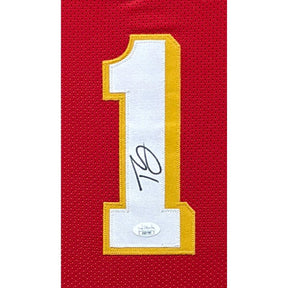 Trae Young Framed JSA Signed Atlanta Hawks Jersey Autographed