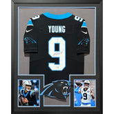 Bryce Young Framed Signed Carolina Panthers Jersey Fanatics Autographed