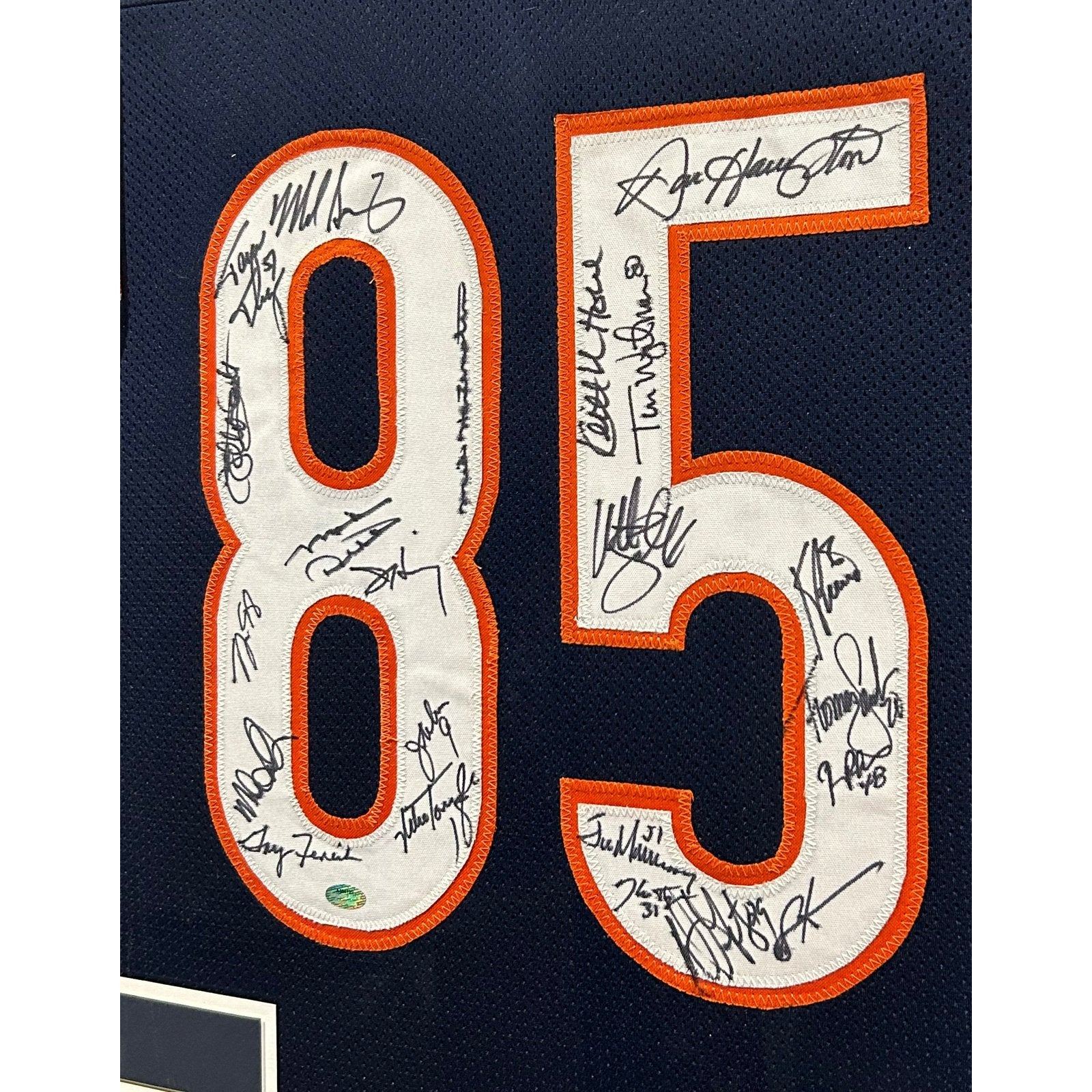 1985 85 Bears Framed Signed Jersey Schwartz COA Autographed Signed C