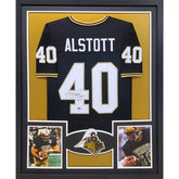 Mike Alstott Signed Framed Jersey Beckett BAS Autographed Purdue Boilermakers