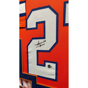 Steve Atwater Framed Signed Denver Broncos Jersey Beckett Autographed