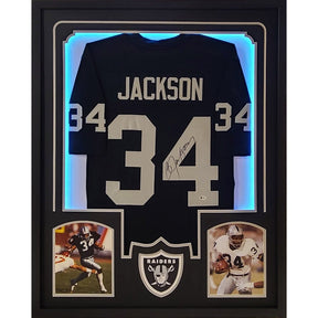 Bo Jackson LED Framed Signed Jersey Beckett Autographed Oakland Raiders Las Vegas