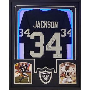 Bo Jackson LED Framed Signed Jersey Beckett Autographed Oakland Raiders Las Vegas