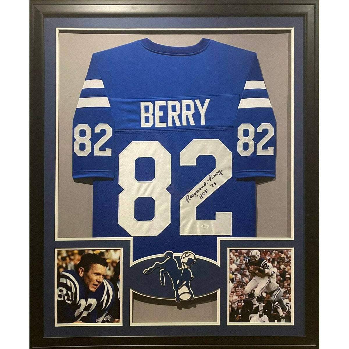 Raymond Berry Framed Jersey JSA Autographed Signed Baltimore Colts SMU