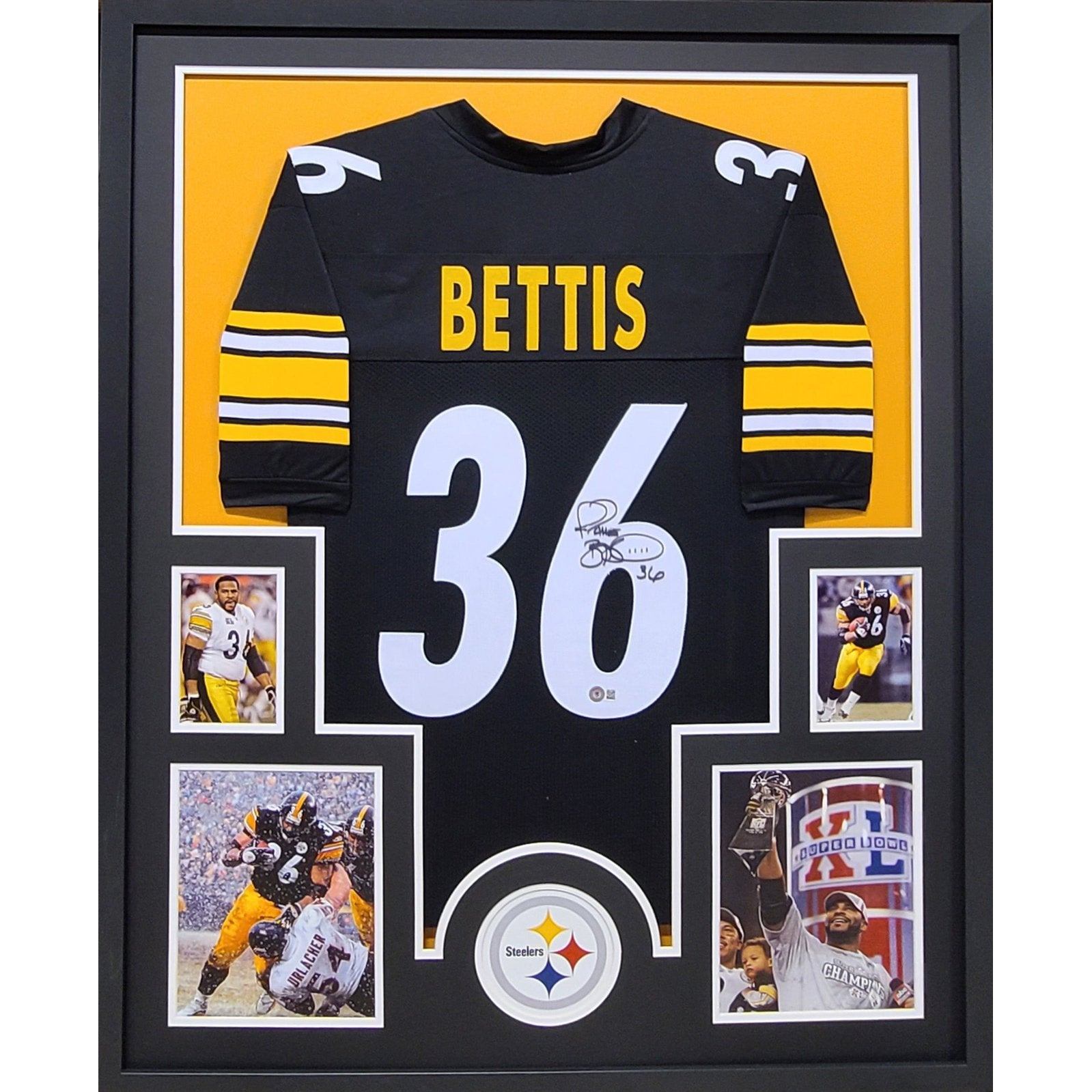 Jerome Bettis Framed Signed Jersey Beckett Autographed Pittsburgh Steelers