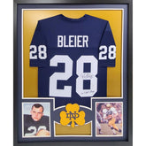 Rocky Bleier Framed Signed Jersey Beckett Autographed Notre Dame