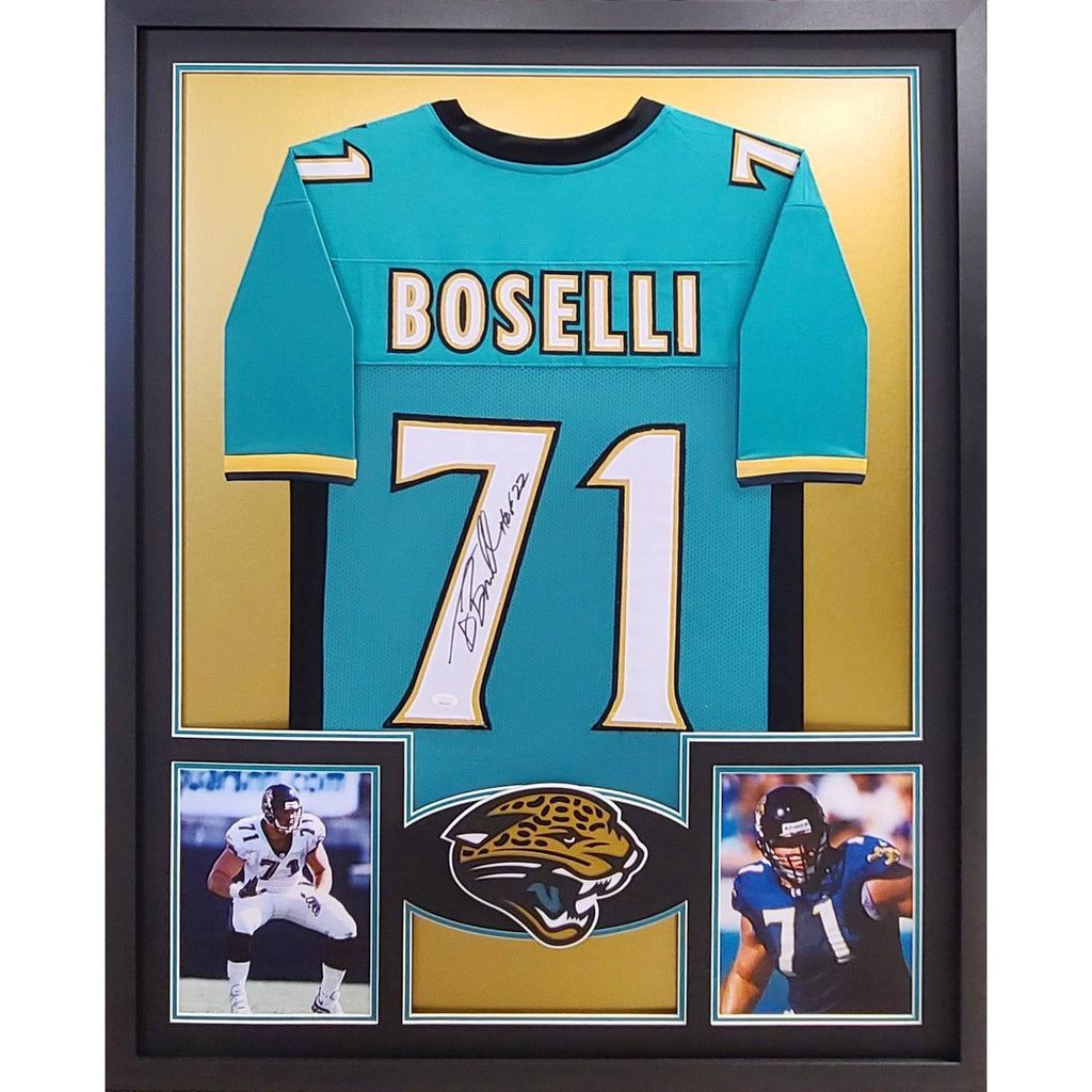 Tony Boselli Framed Signed Jersey JSA Jacksonville Jaguars Autographed